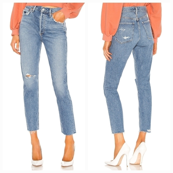 AGOLDE Jamie Hi Rise Classic Jeans in Sizzle size 29 NWT - Picture 5 of 13